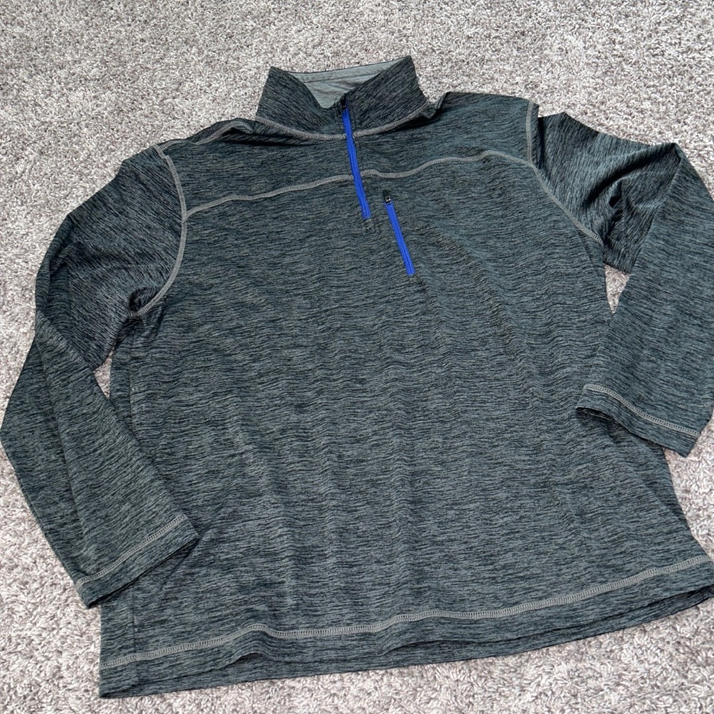 G. H. bass explorer gray pullover sweatshirt super soft dry fit long sleeve XL - Picture 1 of 8